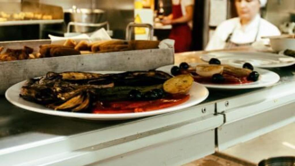 Cocina del restaurant Can Borrell