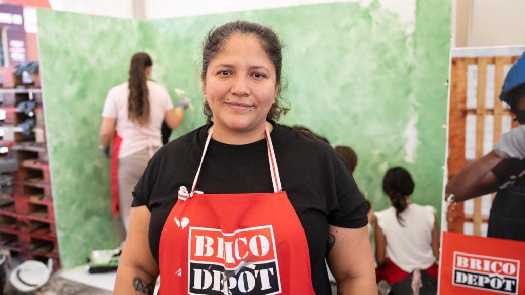 Kenia Valencia en las jornadas de Bricodepot