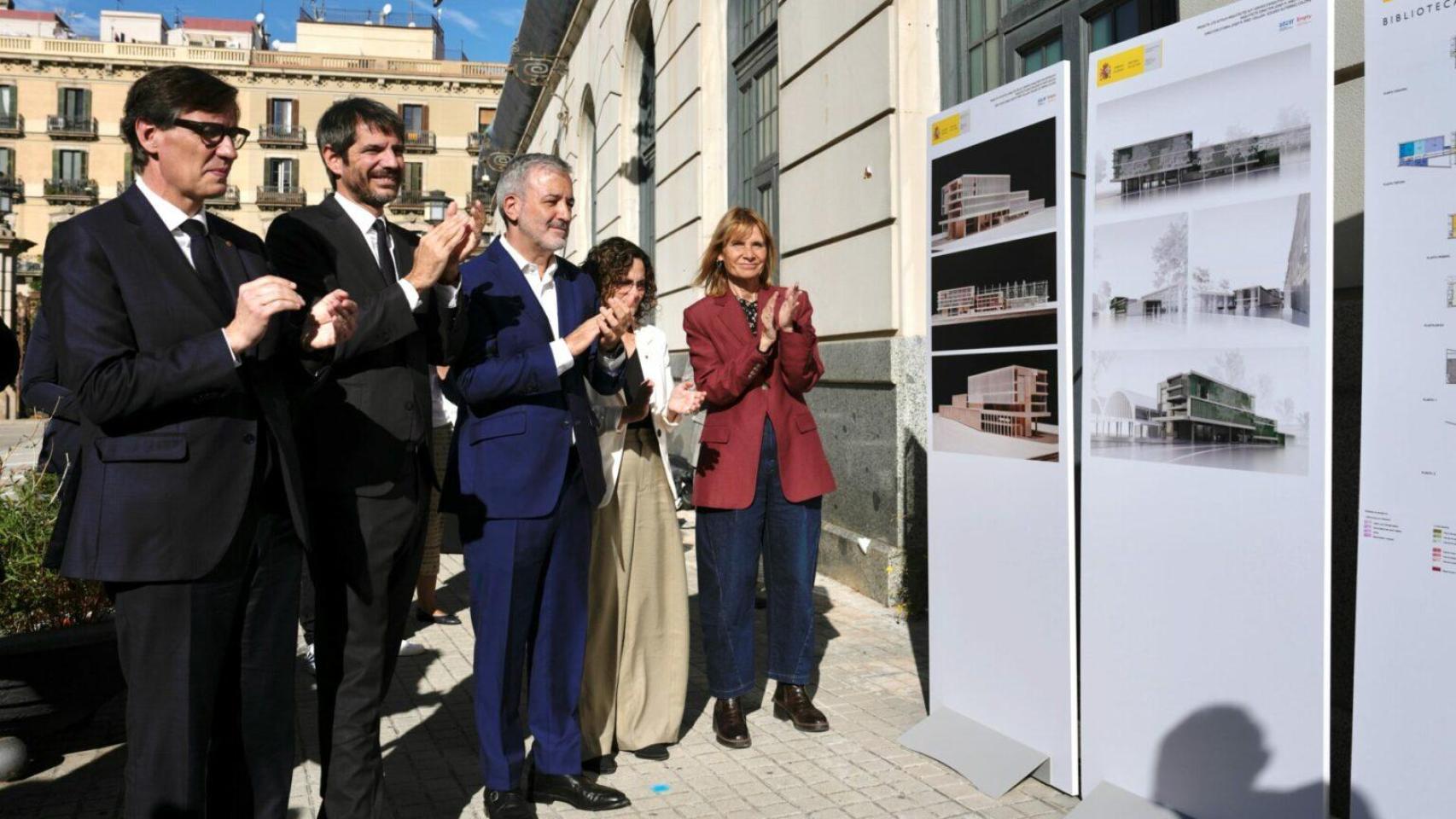 Acto de inauguración de las obras de la Biblioteca Pública del Estado