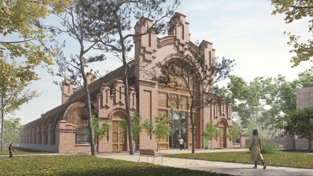 Reconstrucción digital del proyecto de reforma del Umbráculo de la Ciutadella