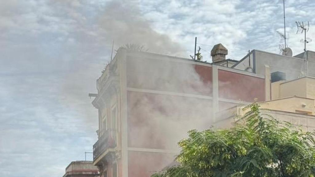 El piso en llamas en el Raval