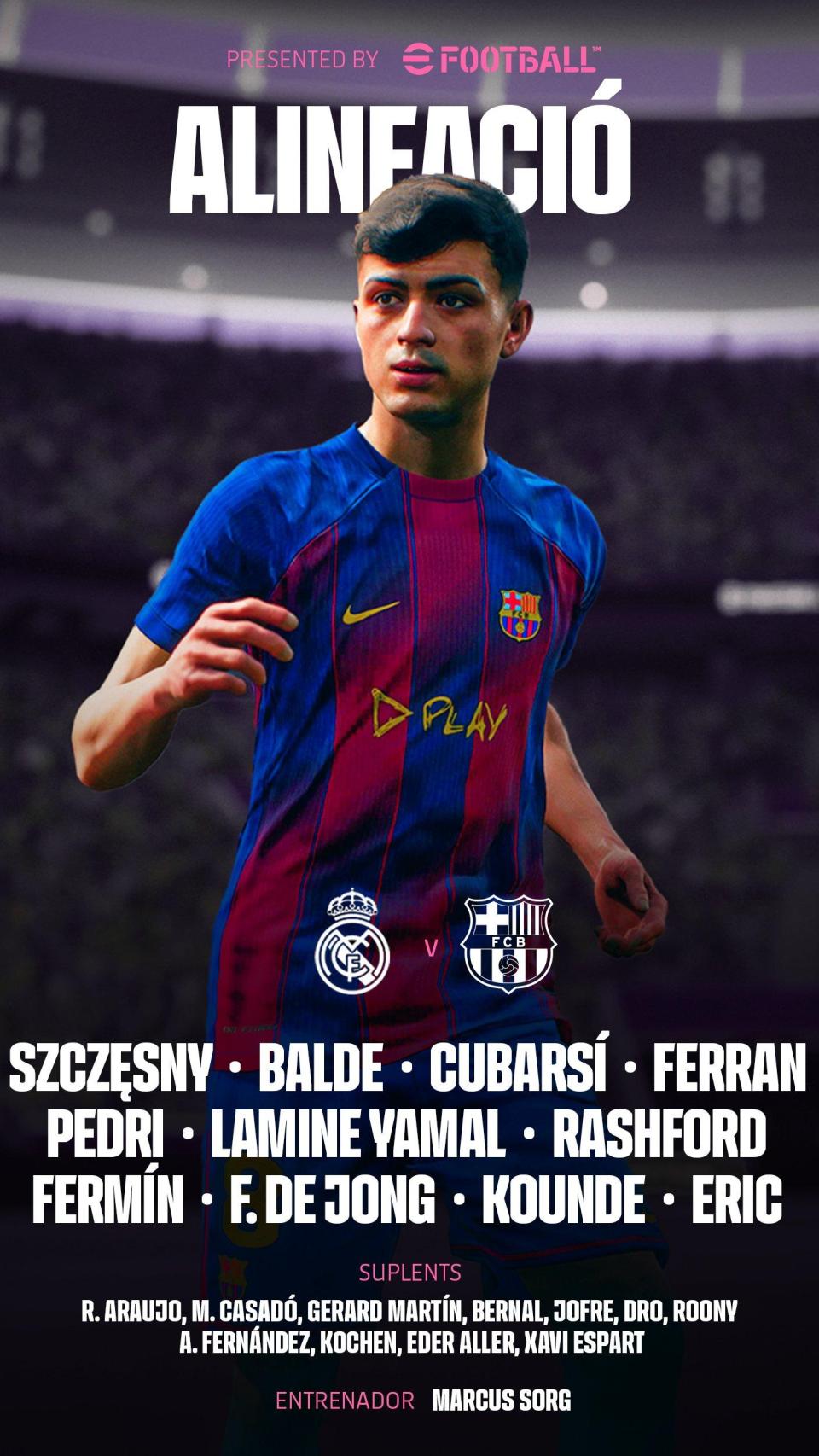 Onze titular del Barça al Bernabéu