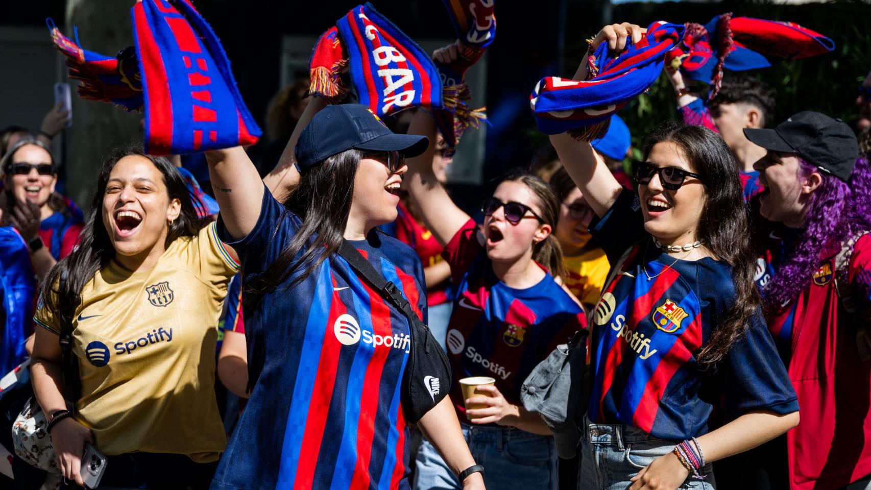 Imagen de Archivo aficionadas del FC Barcelona