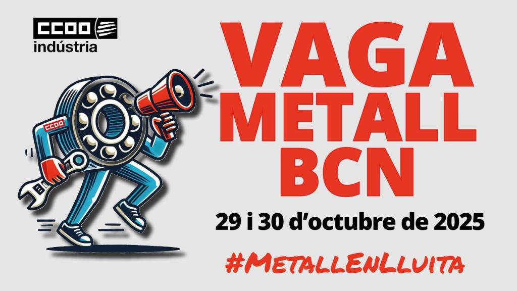 Cartel de convocatoria de la huelga del metal