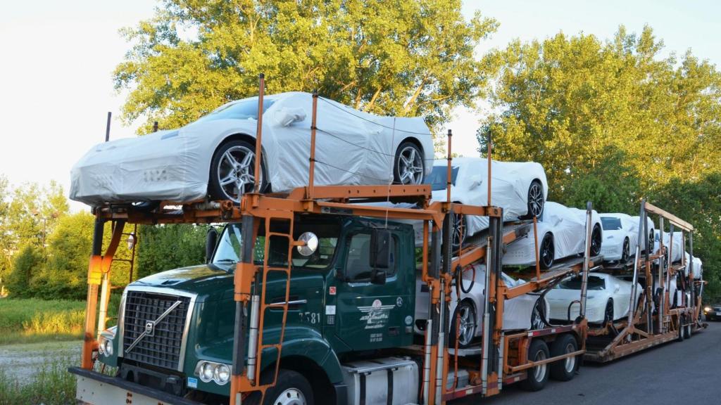 Camión de transporte de vehículos
