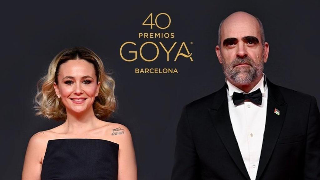 Anuncio de los presentadores de los Goya, Rigoberta Bandini y Luis Tosar