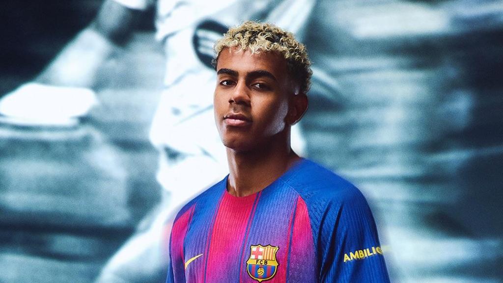 Lamine Yamal con la camiseta del Barça en una imagen de archivo