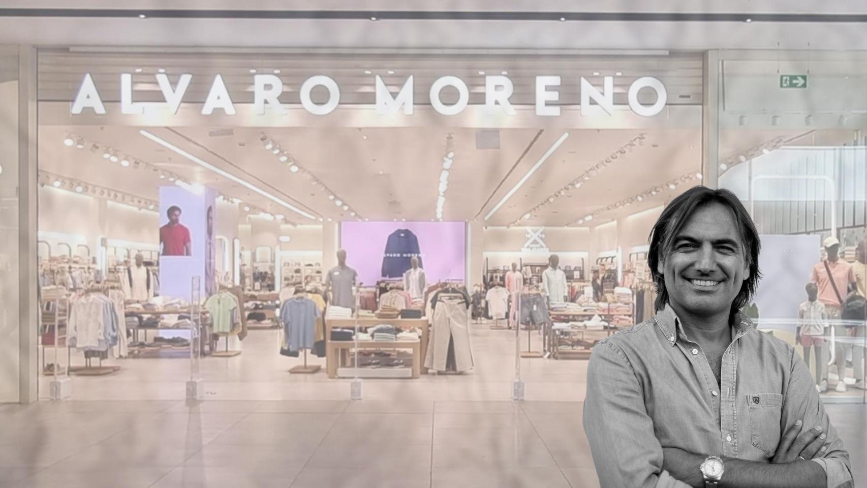 Álvaro Moreno, con uno de los establecimientos que lleva su nombre de fondo / CG