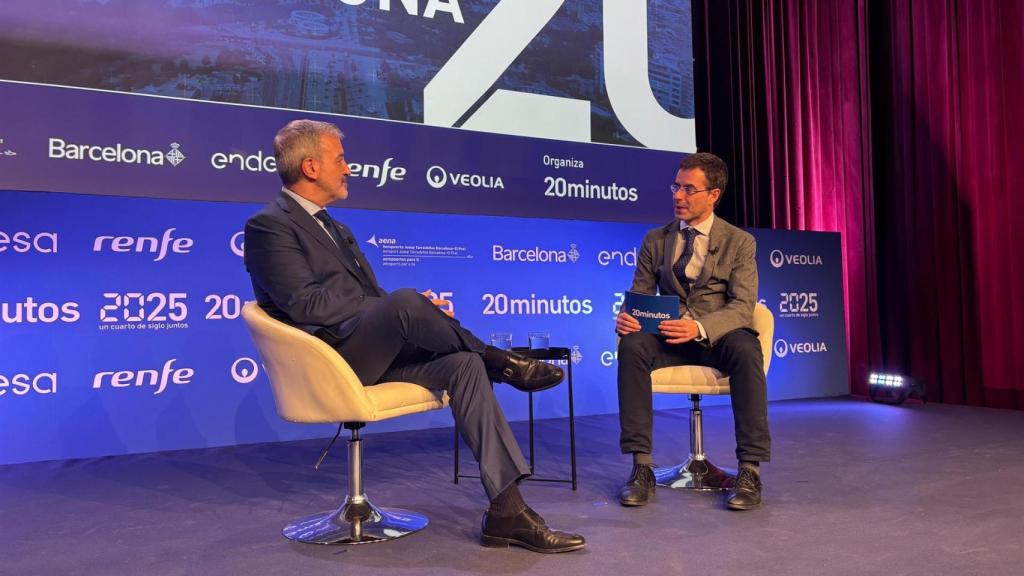 Collboni y Morales en el acto '25 años de Barcelona'