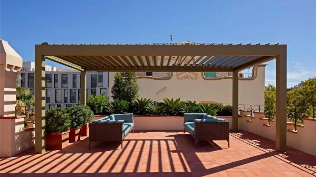 Terraza exterior de la propiedad