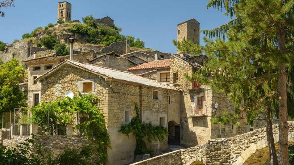 Vistas de las casas de Montañana