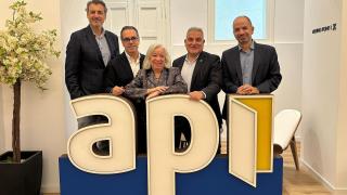 De izquierda a derecha: Francesc Quintana, Carles Sala, Montserrat Junyent, Joan Franquesa y Guifré Homedes.