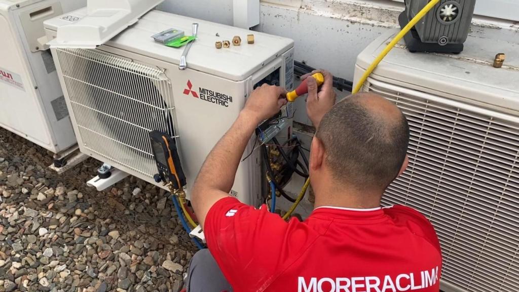 Instalación de un aire acondicionado