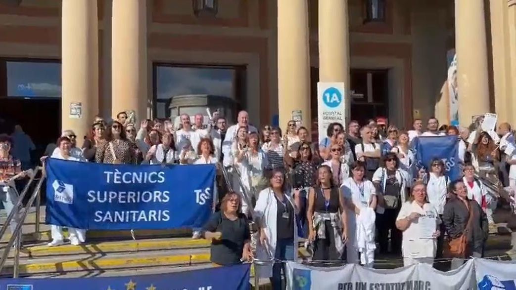 Manifestación de los profesionales sanitarios en una foto de archivo