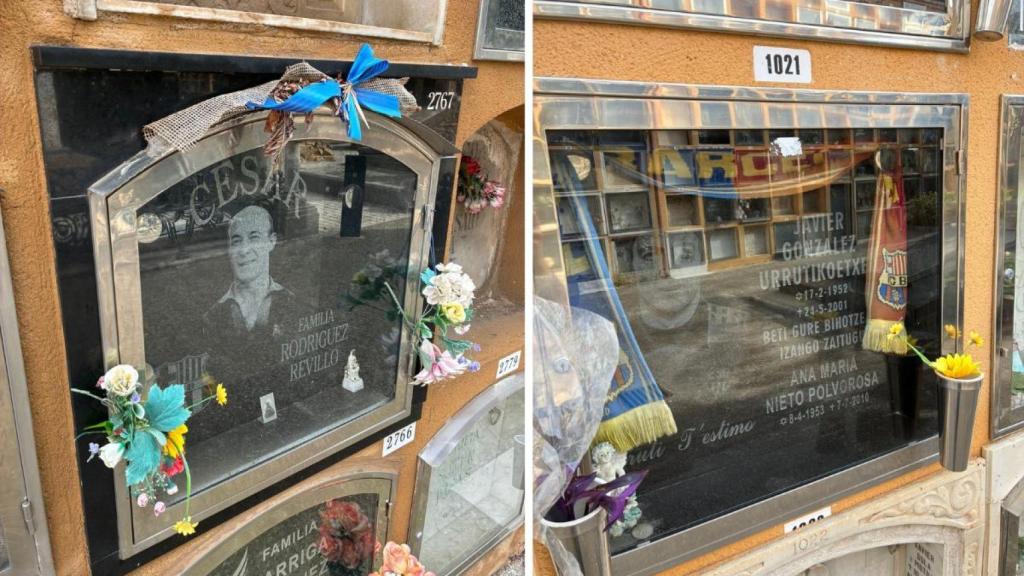 Las tumbas de César y Urruti en Les Corts