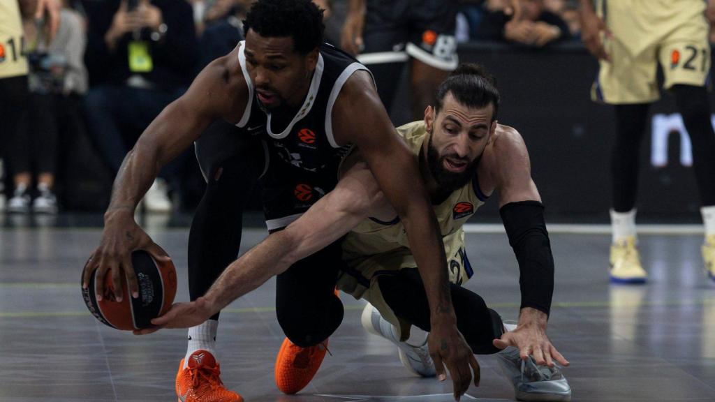 Tornike Shengelia en el Partizan-Barça de basket de Euroliga