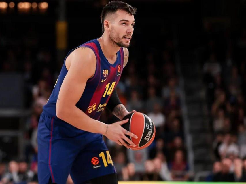 Willy Hernangómez en el Partizan-Barça de bàsquet d'Eurolliga
