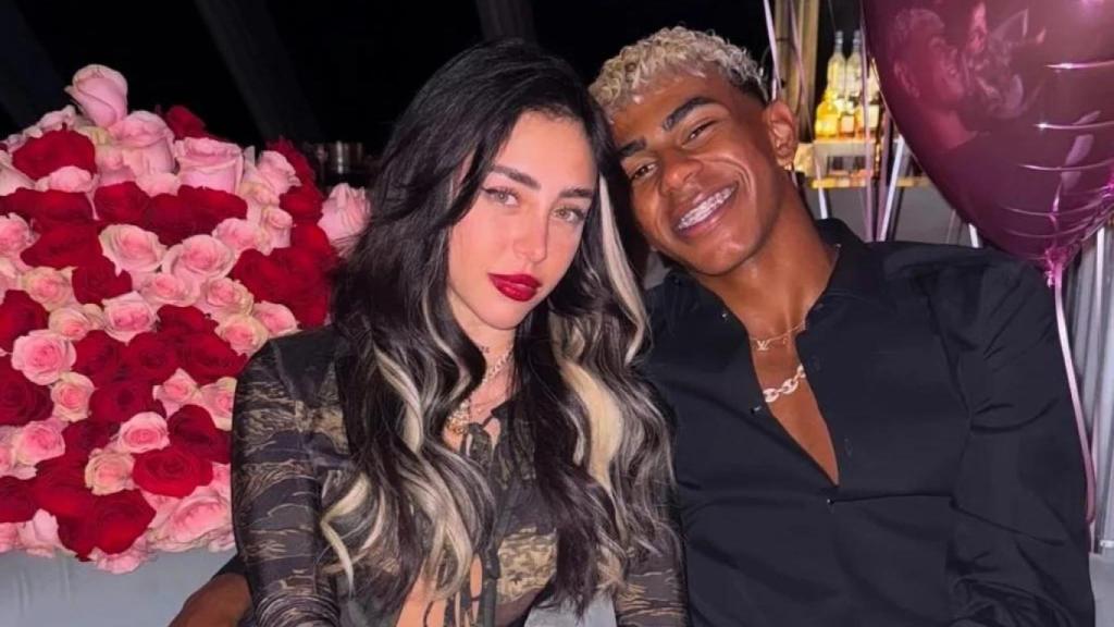 Lamine Yamal junto a Nicki Nicole