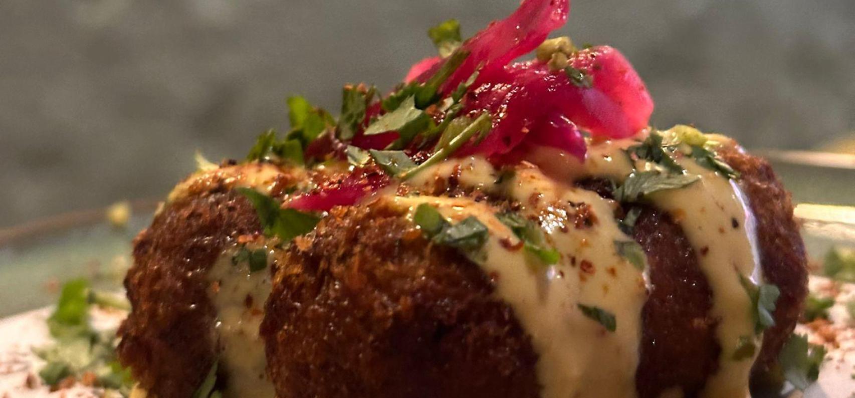 Croquetes del Restaurant de Salsa Street Food del carrer Muntaner de Barcelona