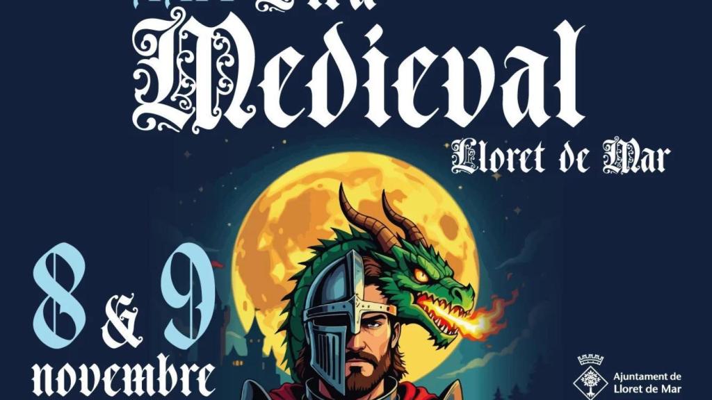 Cartel de la Feria Medieval de Lloret de Mar 2025