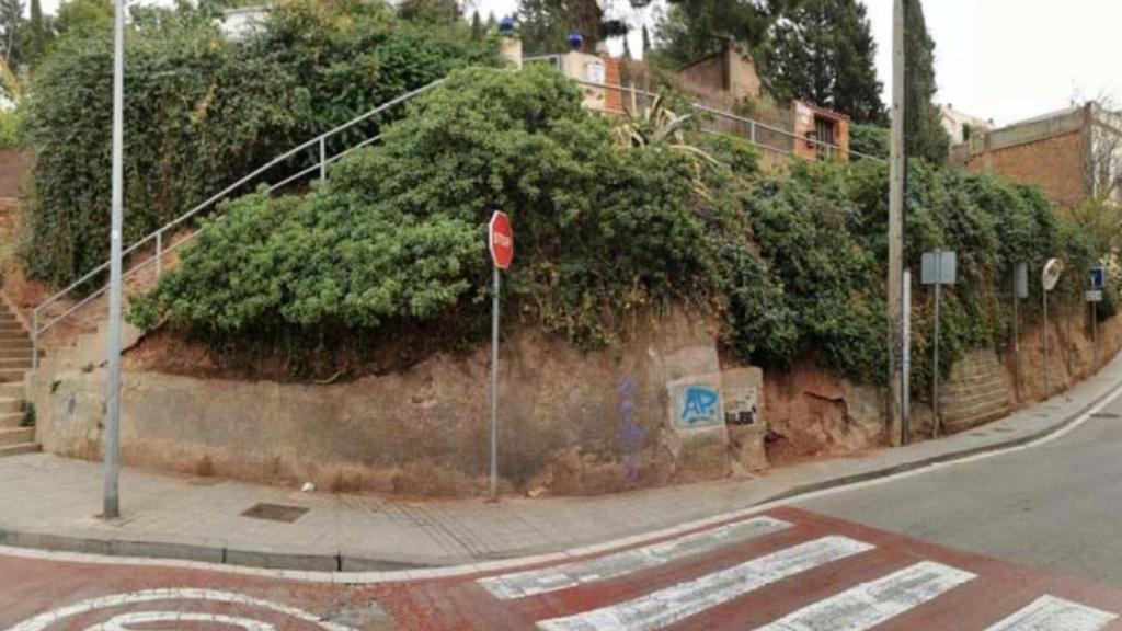 Talud de roca del triásico