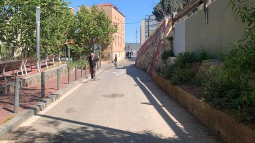 Estado actual de la calle del Portell