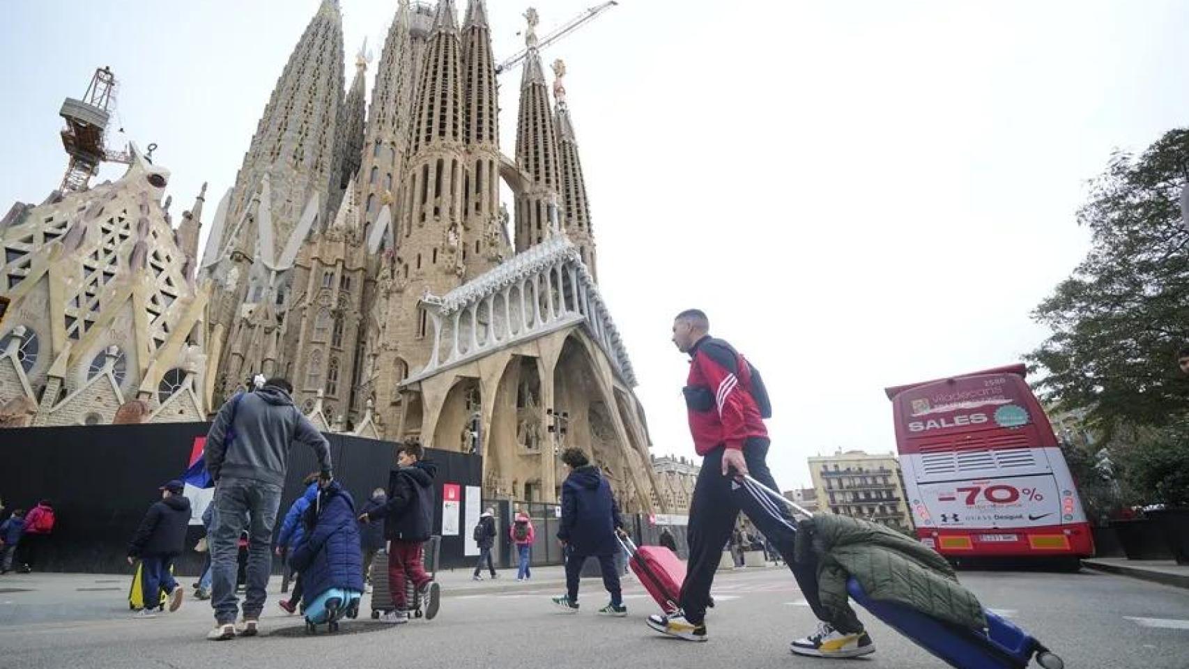 Turistas en Barcelona