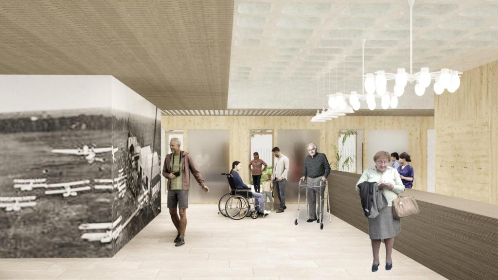 Interior de la residencia para mayores de El Prat de Llobregat