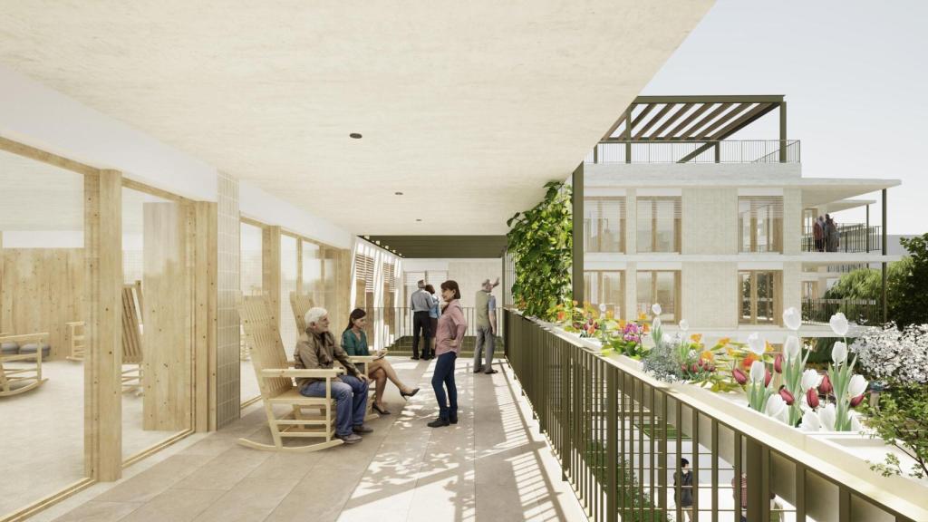 La residencia para mayores de El Prat en una imagen virtual