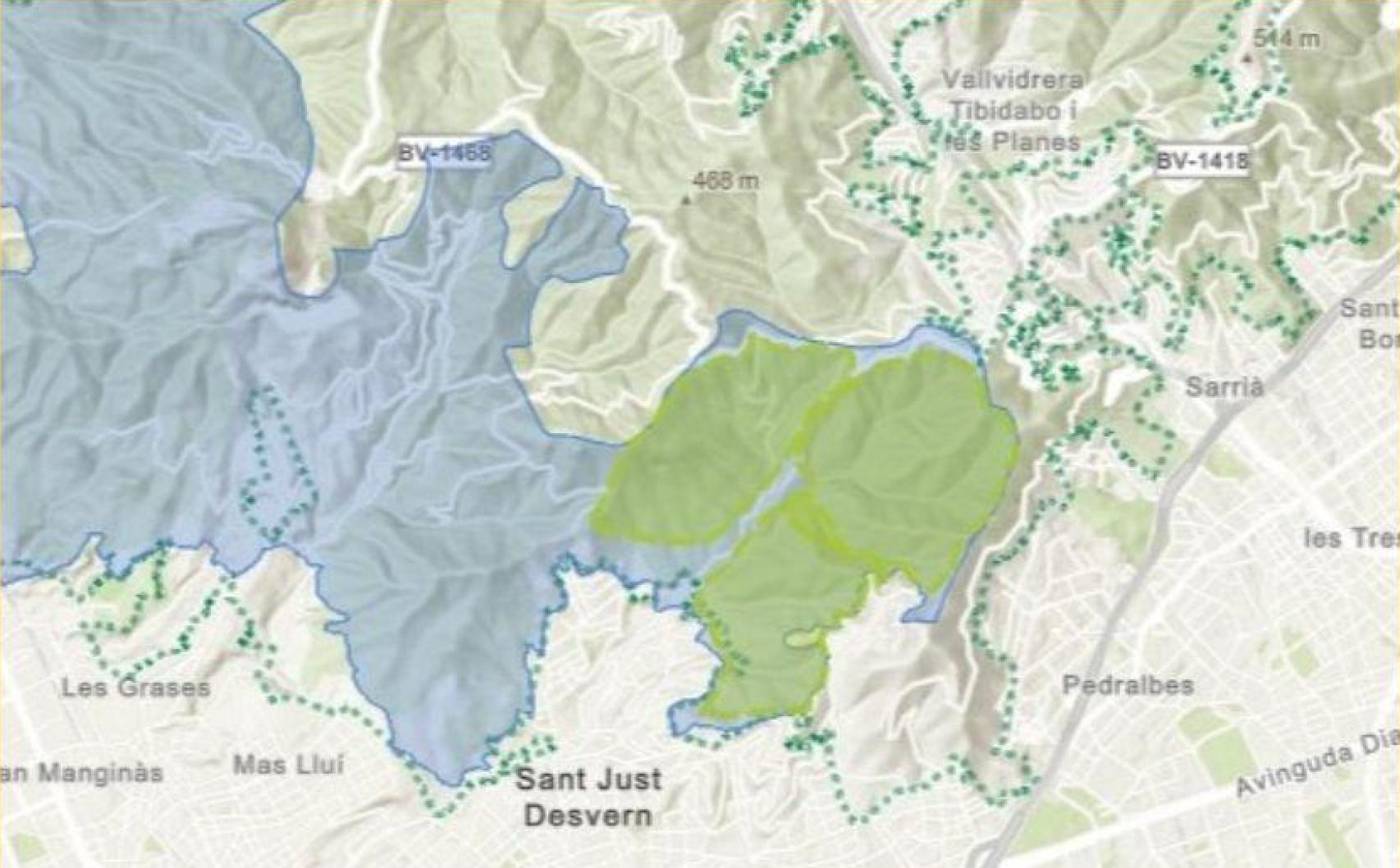 Mapa de la batuda de senglar aquest dissabte