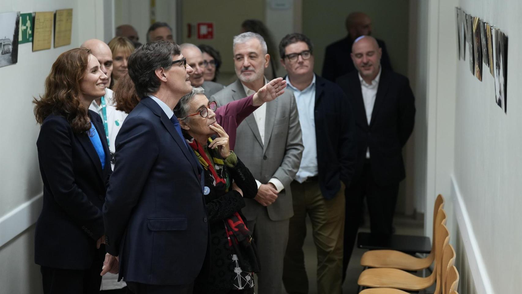 Salvador Illa y  Jaume Collboni en el CAP Les Corts