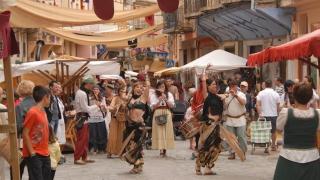 Imagen de archivo de un mercadillo medieval