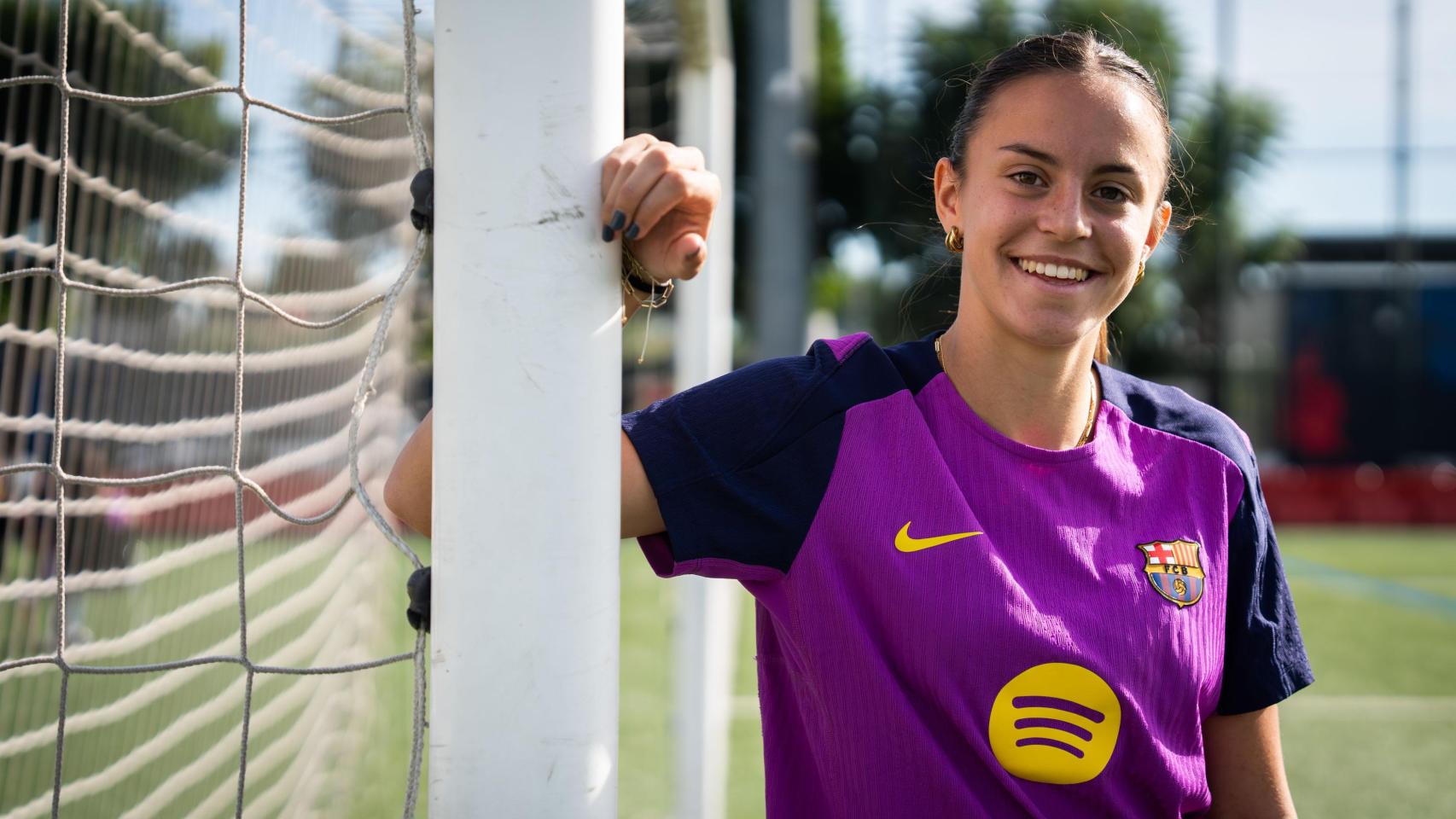 Clara Serrajordi en la Ciutat Esportiva del Barça