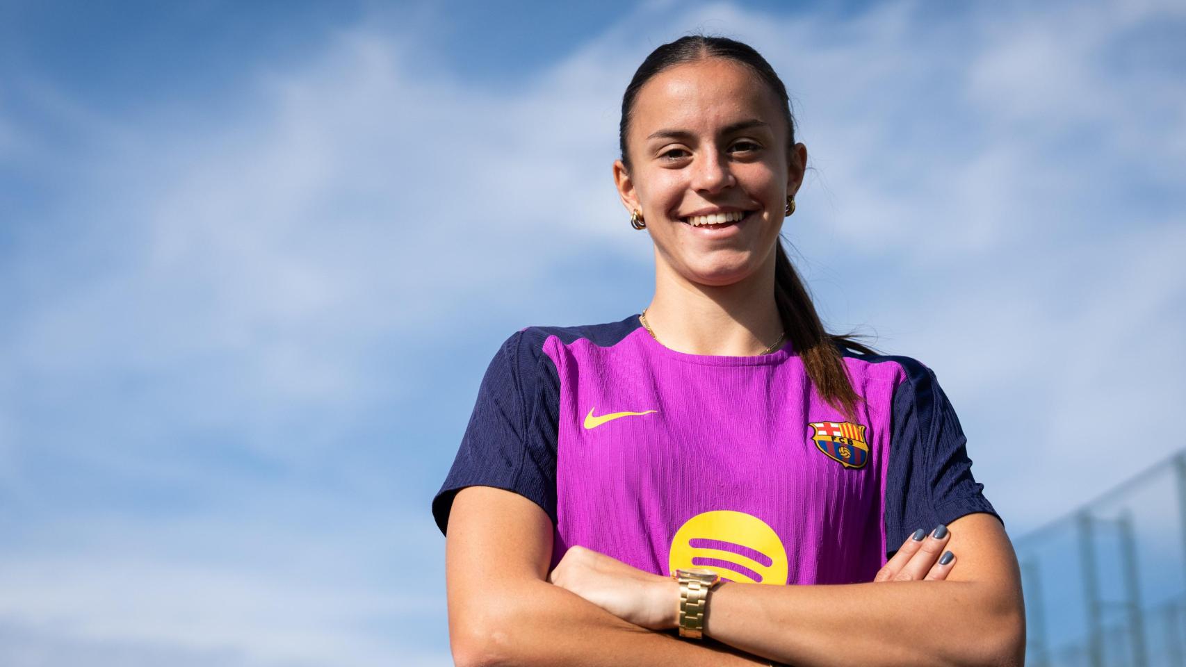 Clara Serrajordi, entrevistada por Culemanía en la Ciutat Esportiva Joan Gamper