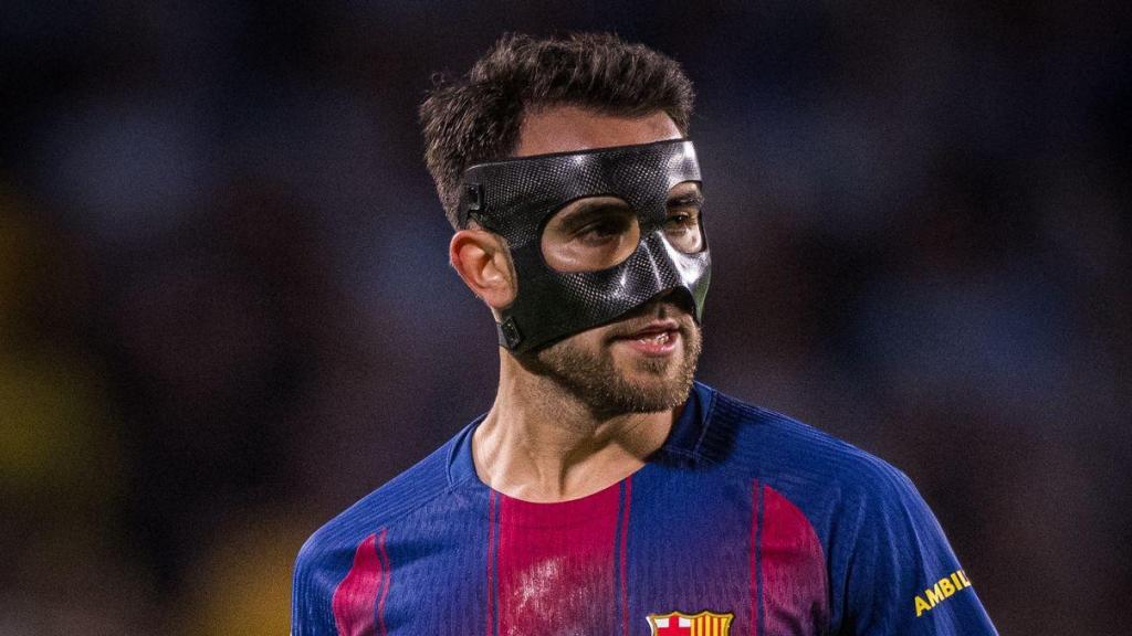 Éric García en el Brujas-Barça de la Champions League