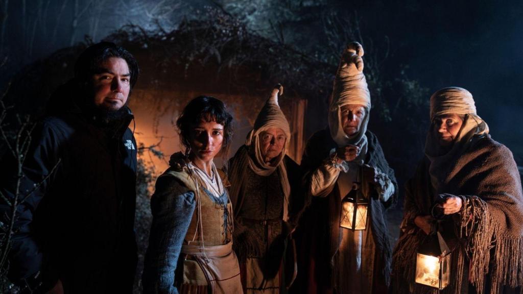 Paul Urkijo en el rodaje de 'Gaua'