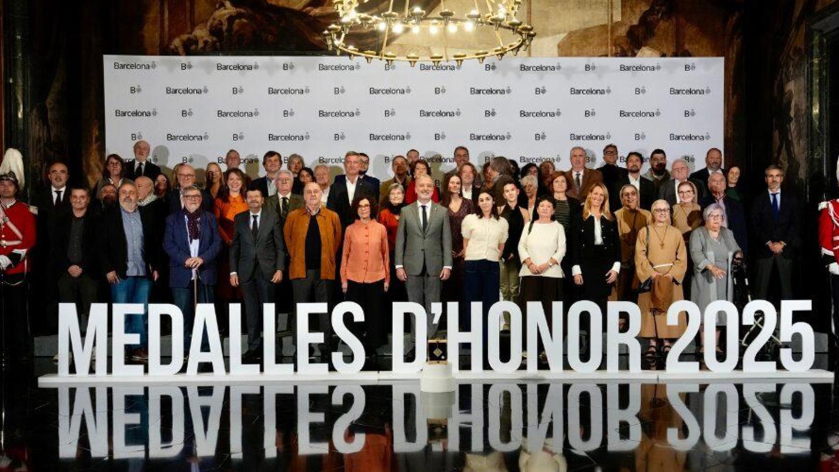 Acto de entrega de las medallas de honor de 2025 del Ayuntamiento de Barcelona