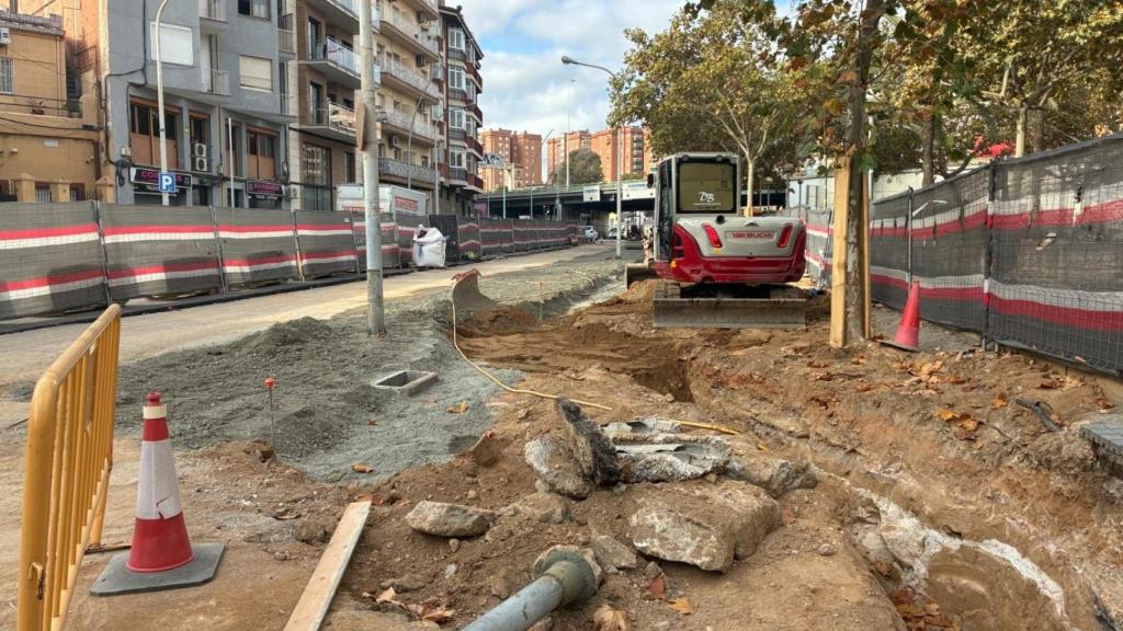 Obras de rambla de Sant Joan