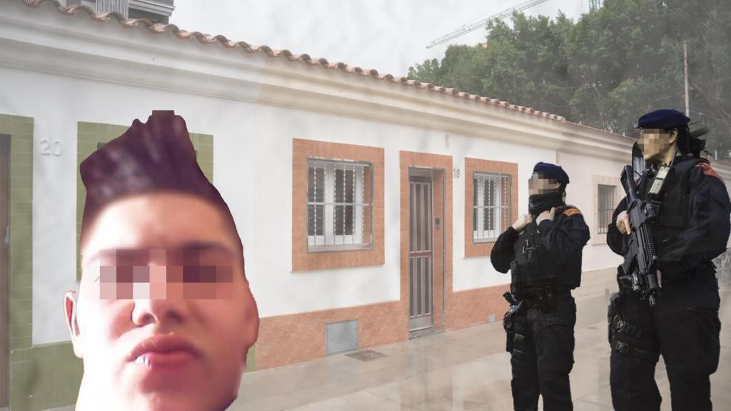 Un fotomontaje de la detención de Juanito, el principal sospechoso del crimen de Bon Pastor