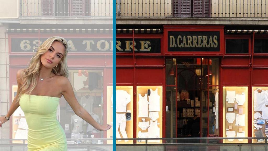 La tienda centenaria de Barcelona con Maria Guardiola en un fotomontaje