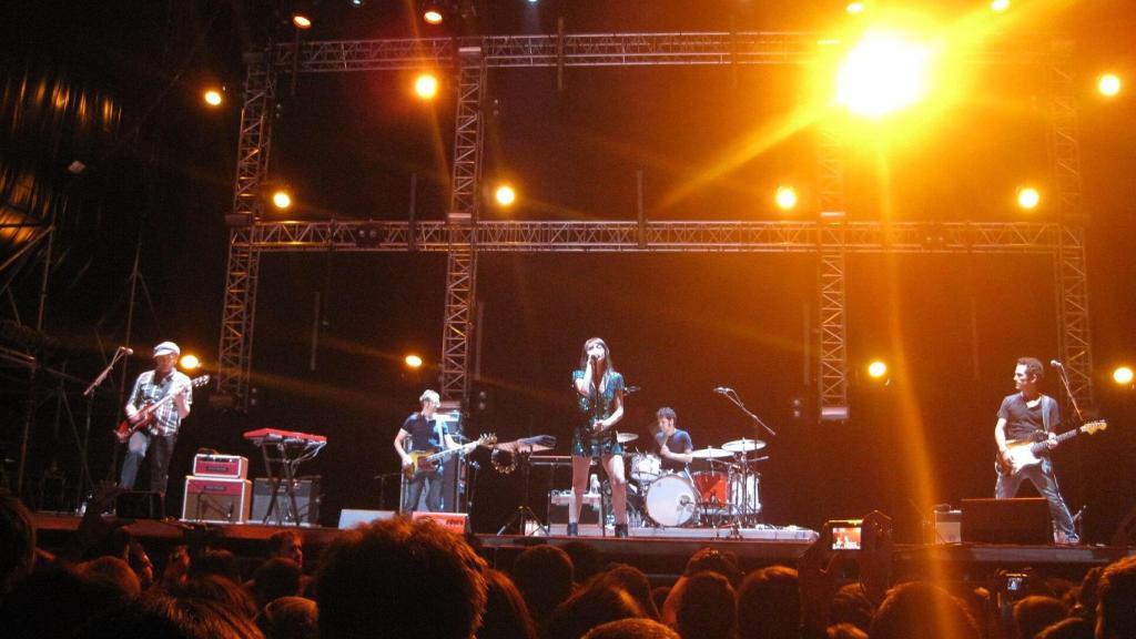 Imagen de un concierto de Amaral