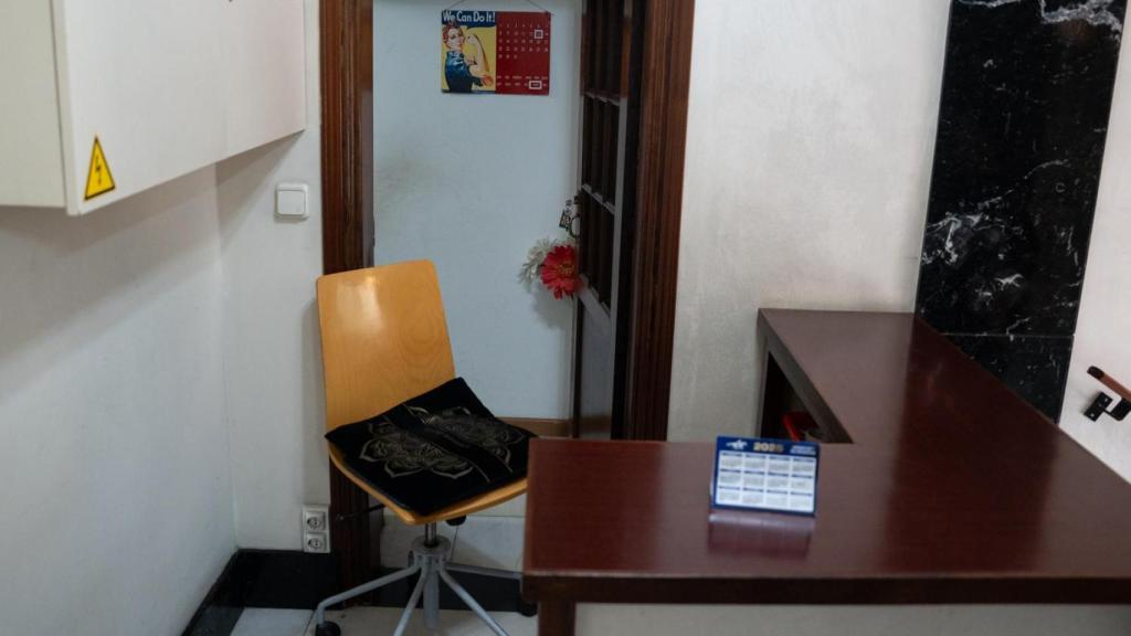 Portería de un edificio en Les Corts