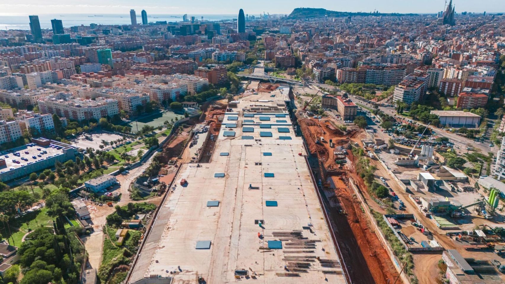 Estado de las obras de la estación de La Sagrera el pasado noviembre