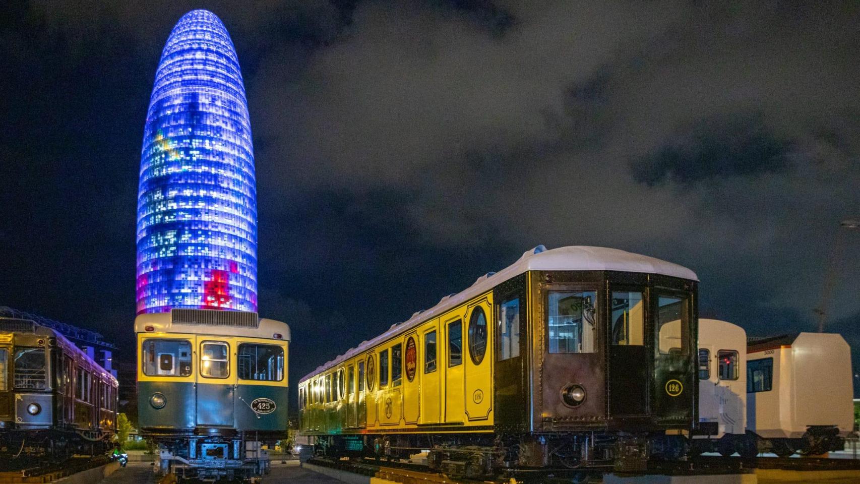 La exposición de trenes históricos en Barcelona