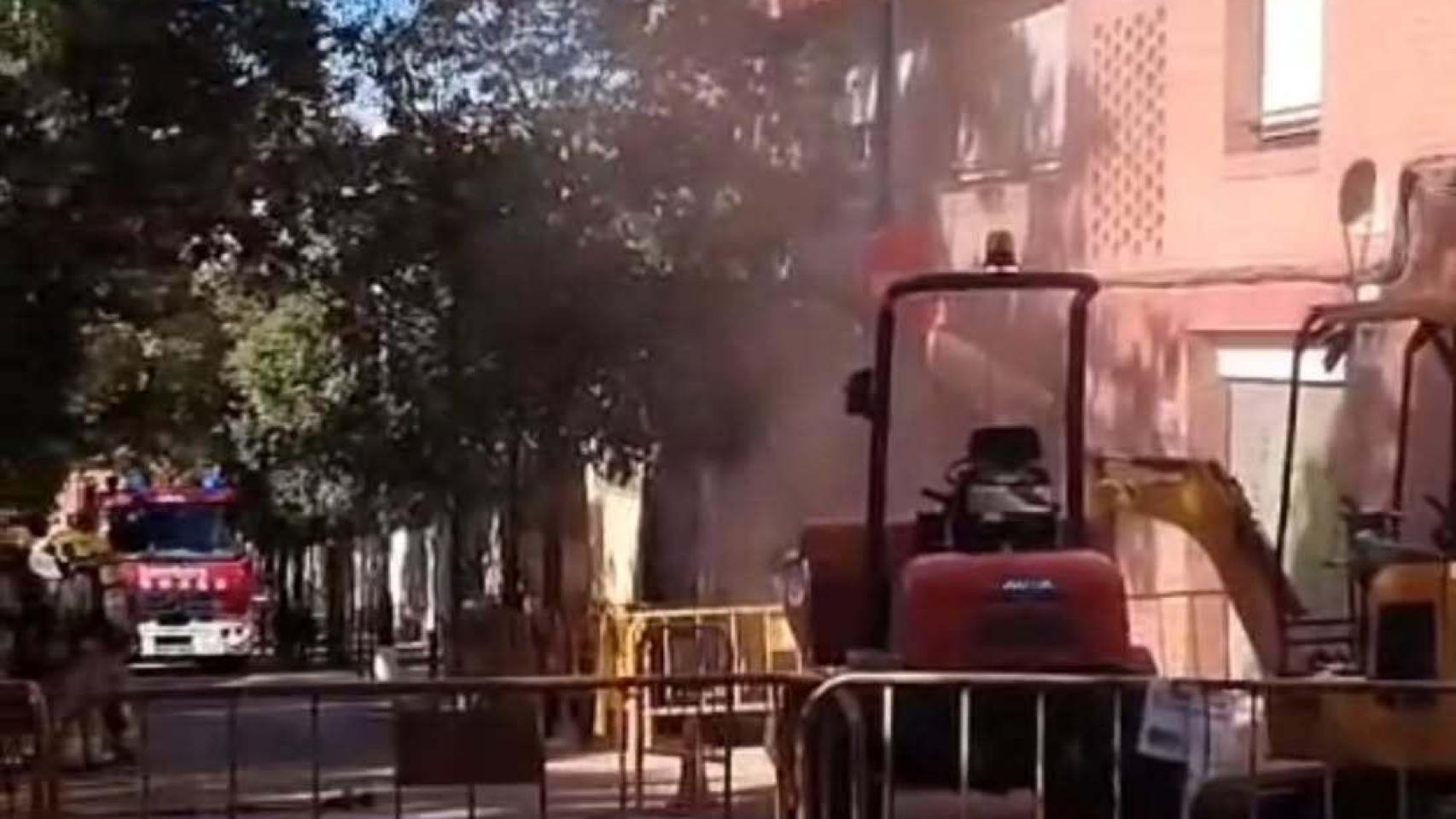 Escape de gas en la calle Pirineos de Santa Coloma