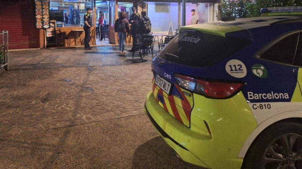 La Guardia Urbana de Barcelona durante las inspecciones en los 14 locales de la Marina del Port