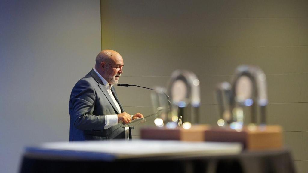 Intervención de Xavier Salvador durante la entrega de premios