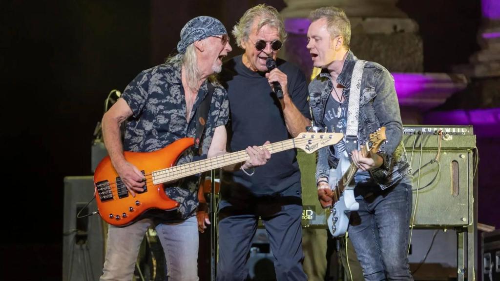 Deep Purple en una imagen de archivo durante un. concierto