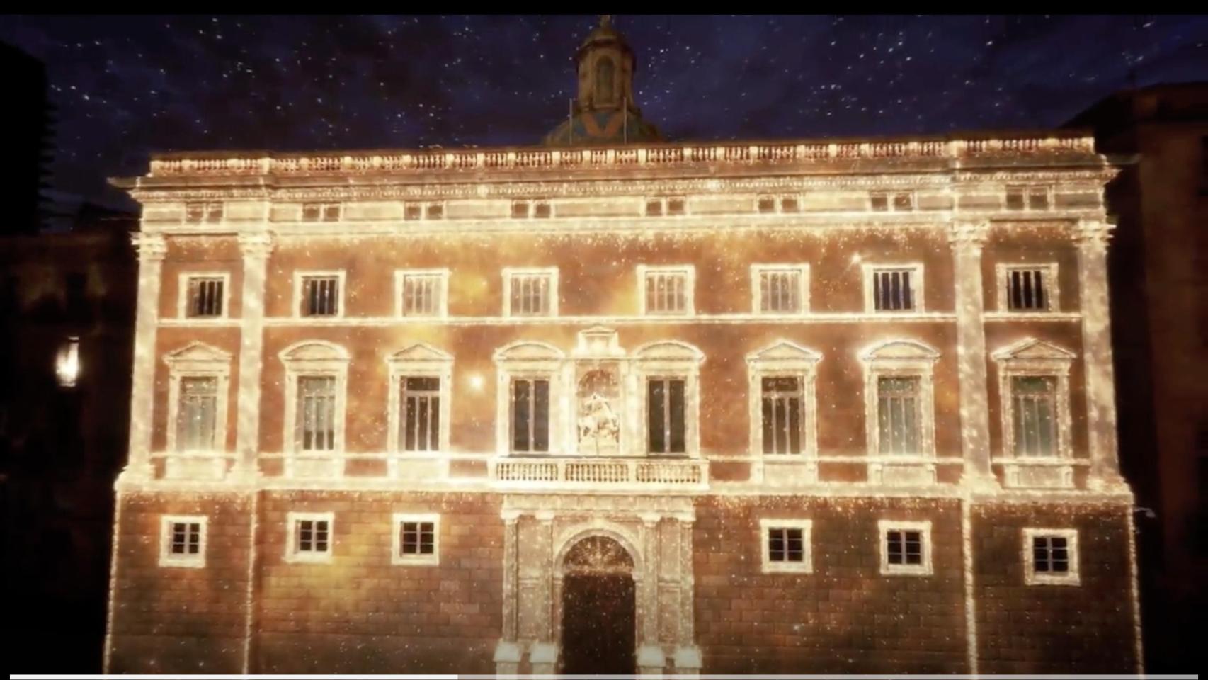 Así quedará iluminada la plaza Sant Jaume de Barcelona