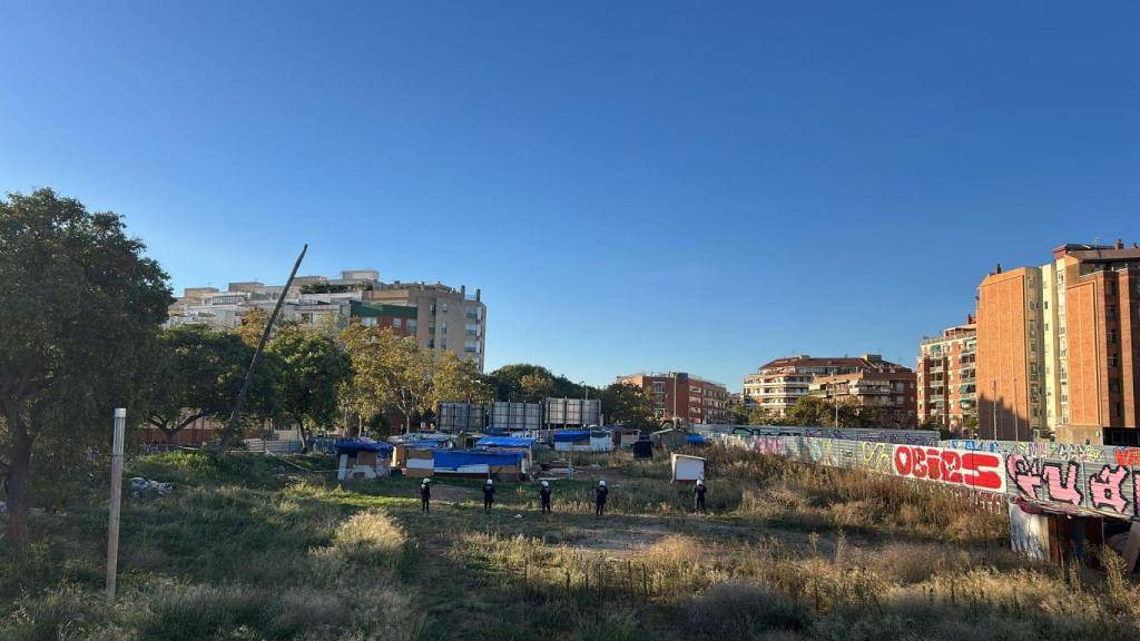 Asentamiento de las chabolas en La Sagrera